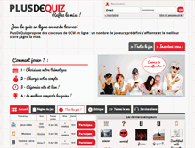 Tablet Screenshot of plusdequiz.com